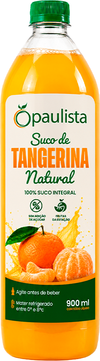 Garrafa de Suco de Tangerina Natural Paulista 900 ml